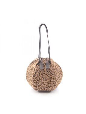 Bottega Veneta Handbag Leopard Brown Leather
